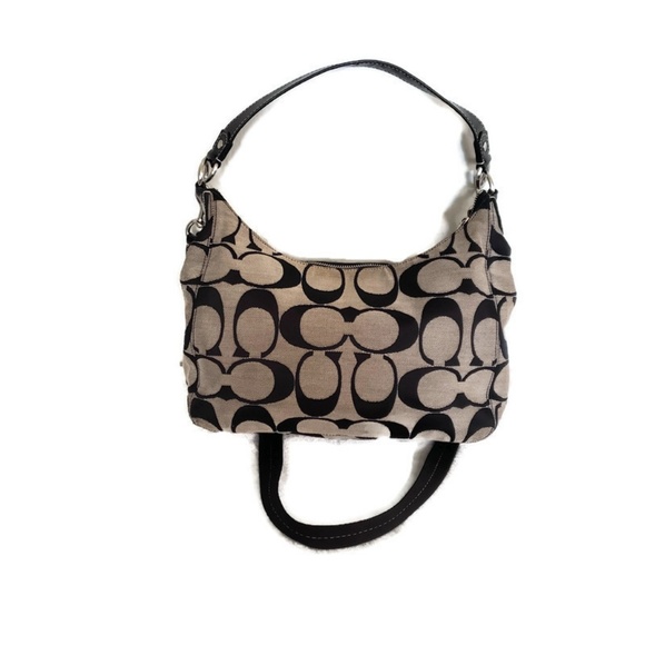 Coach signature Stripe Convertible Hobo black/grey - Picture 2 of 6